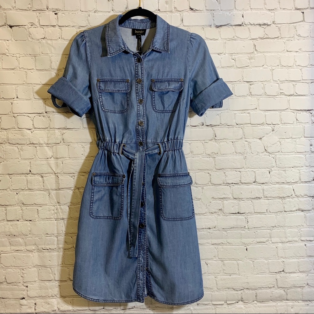 VINTAGE Laundry by Shelli Segal Chambray Dress 🌈